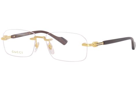 gucci glasses rimless|gucci frameless glasses men.